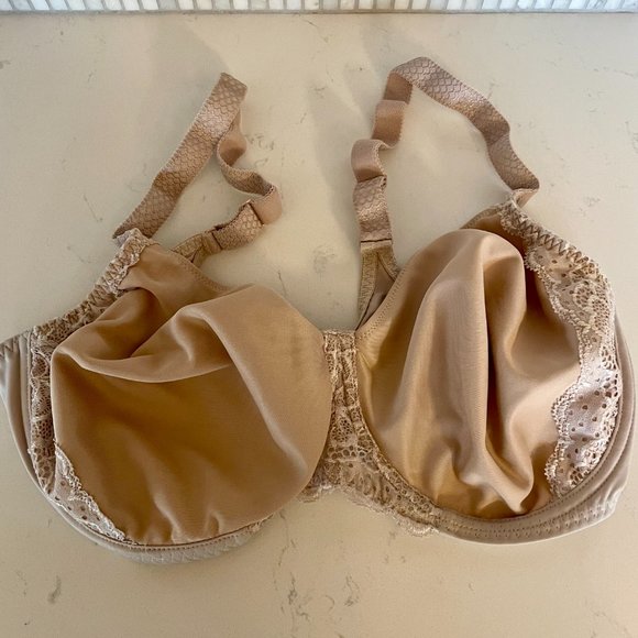Simone Perele Caresse Minimizer Bra in Peau Rose,12A380, Size 36F - Picture 3 of 7